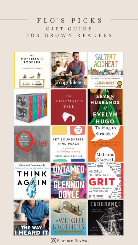 Gift Guide for Readers who are grown.