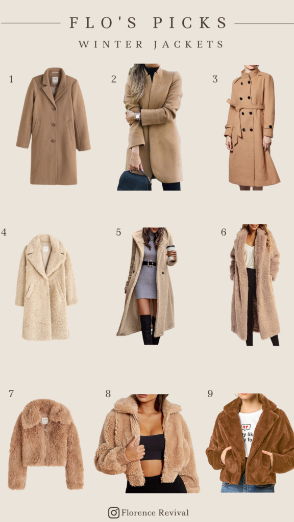 Winter Jackets that pair well with your christmas party outfits.