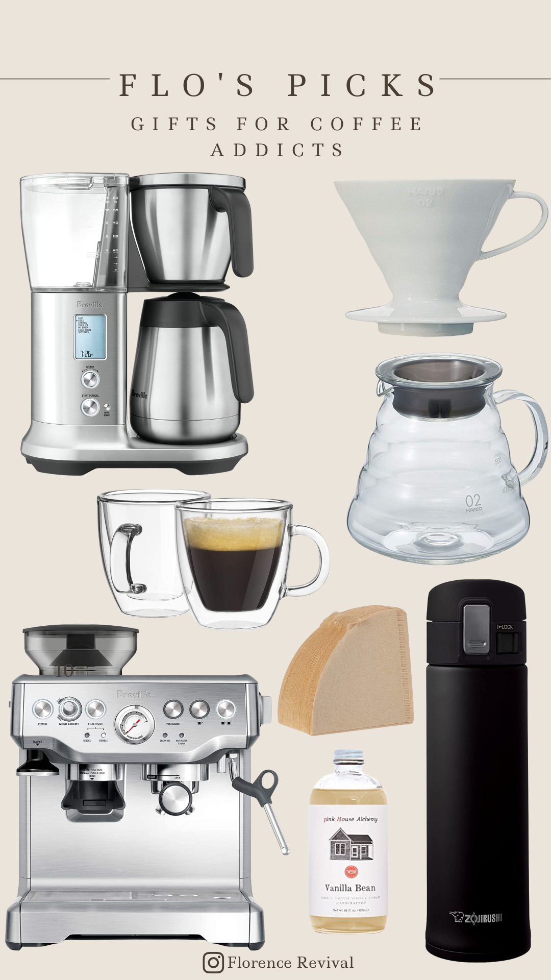 All of Katie and Jared's favorite coffee items they use and recommend as gifts for coffee lovers.