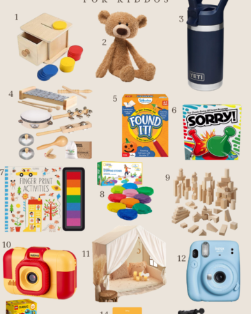 Gift guide for kids - 15 items for kids of all ages.
